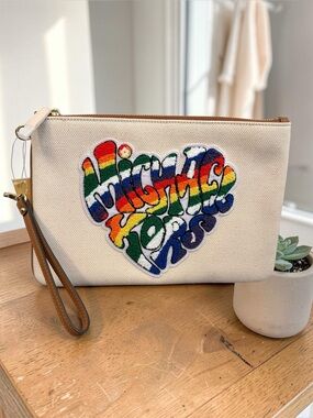 Michael Kors Pride Jet Set large zip pouch